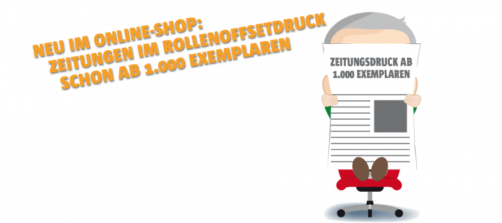Zeitungen im Rollenoffsetdruck schon ab 1.000 Exemplaren drucken