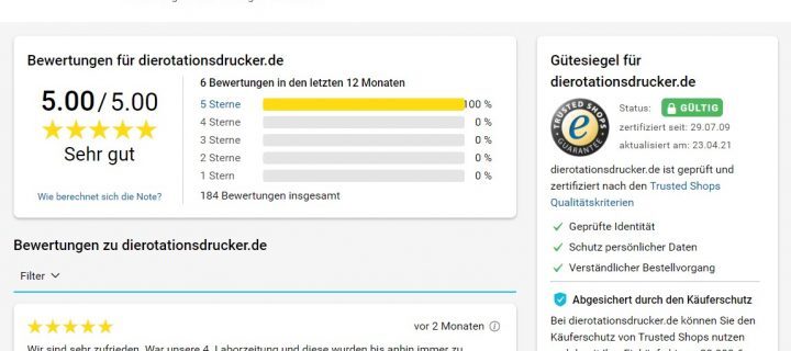 dierotationsdrucker.de – ein zertifizierter Shop