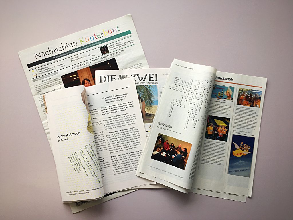 Zeitungsdruck ab Auflage 1 auf echtem Zeitungspapier