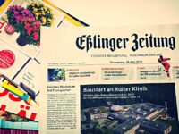 Beilagen in Zeitungen einstecken