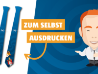Krawatte zum selbst ausdrucken