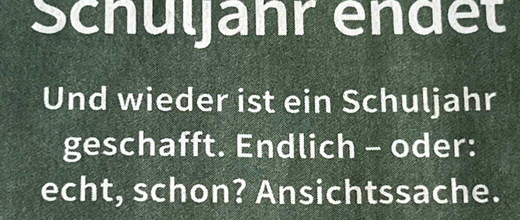 Warum Negativschrift?
